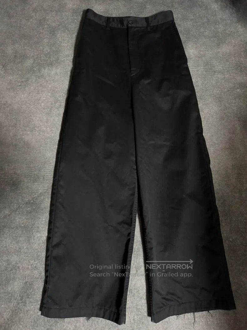 Balenciaga Balenciaga Trousers Black Wide Leg Pants Size 33" - 1 Thumbnail