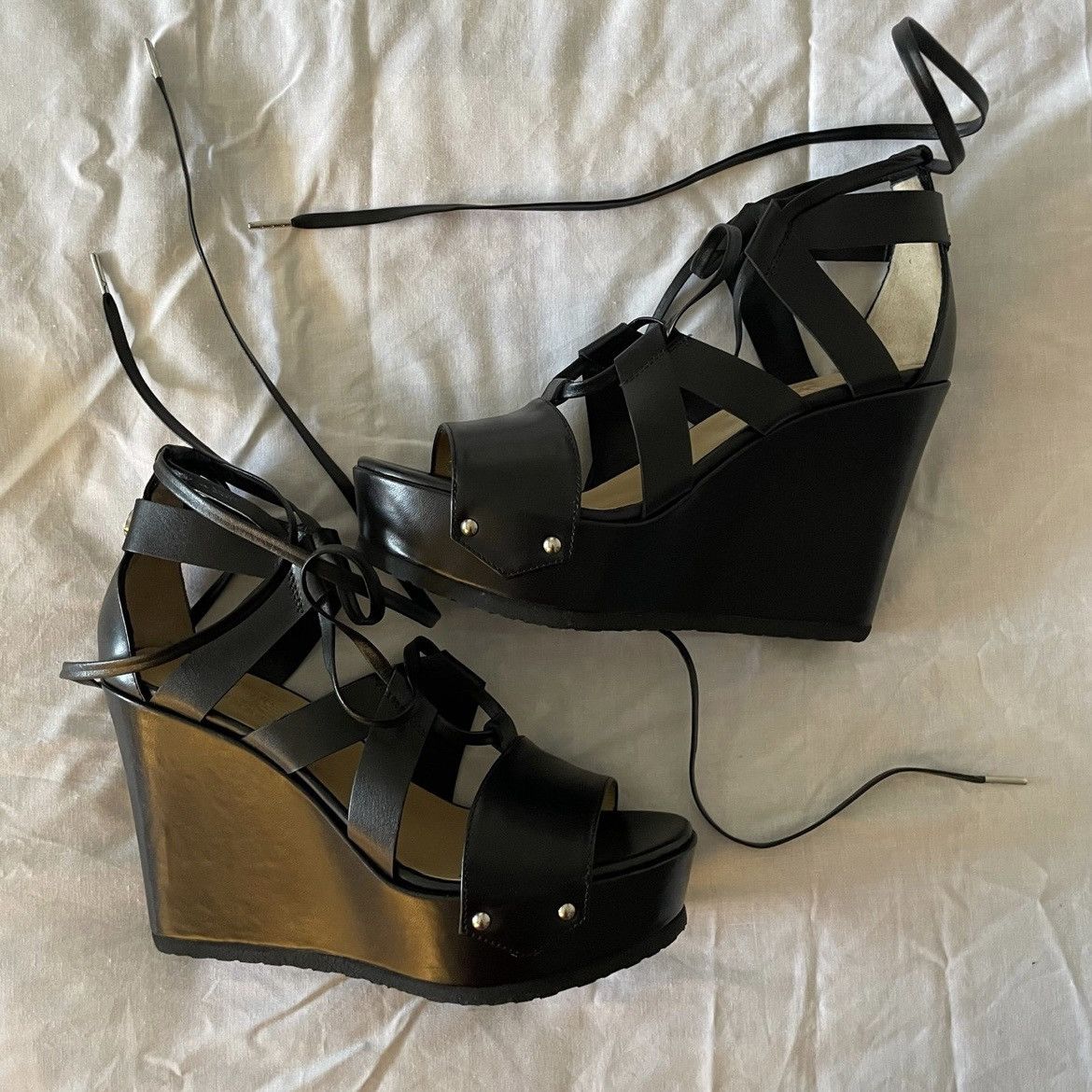 Paciotti strappy platform sandals sz 39 or 8.5us Size US 9 / IT 39 - 3 Thumbnail