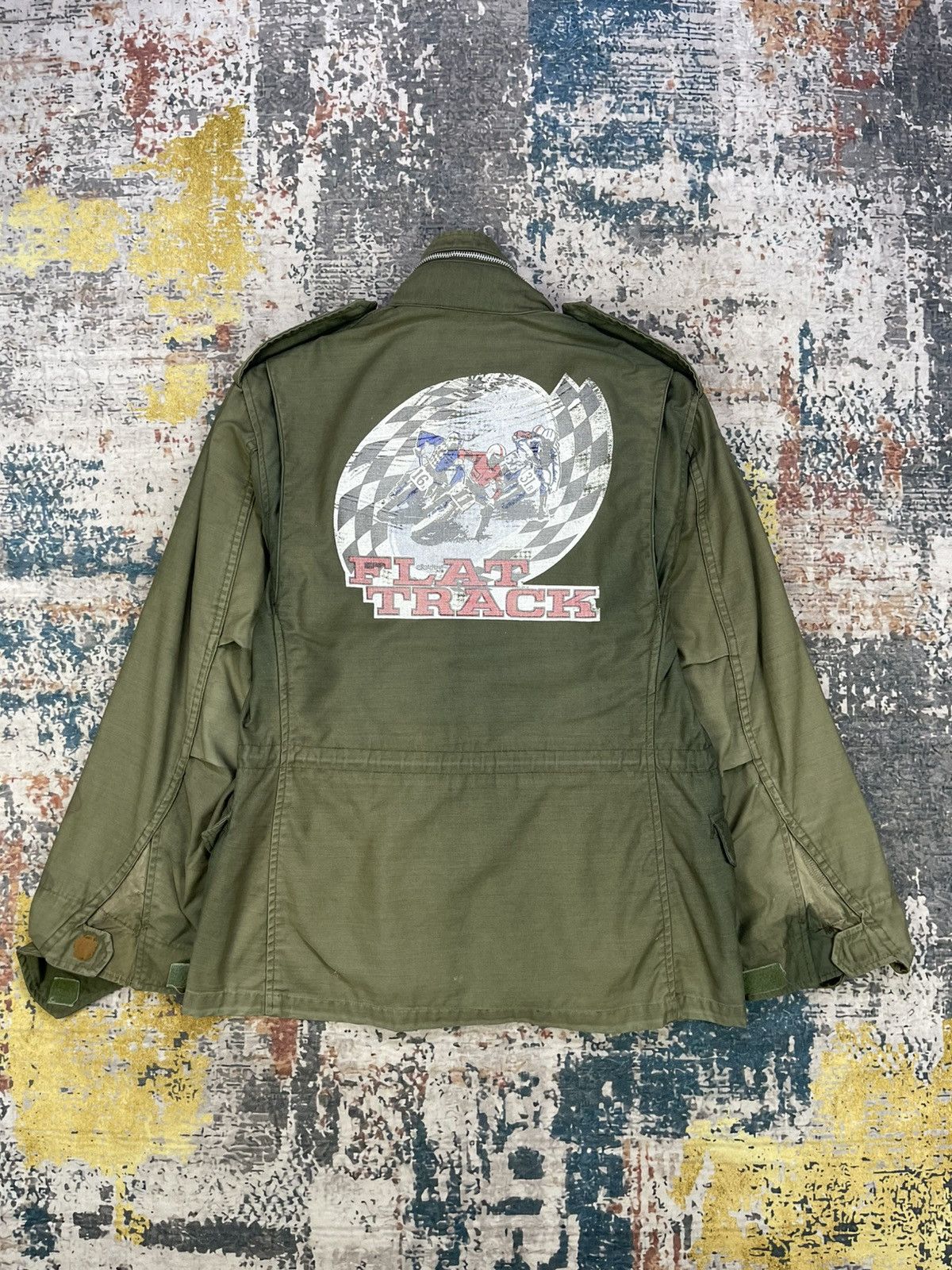 Vtg M65 x Flat Track By Roach 74 Field Jacket