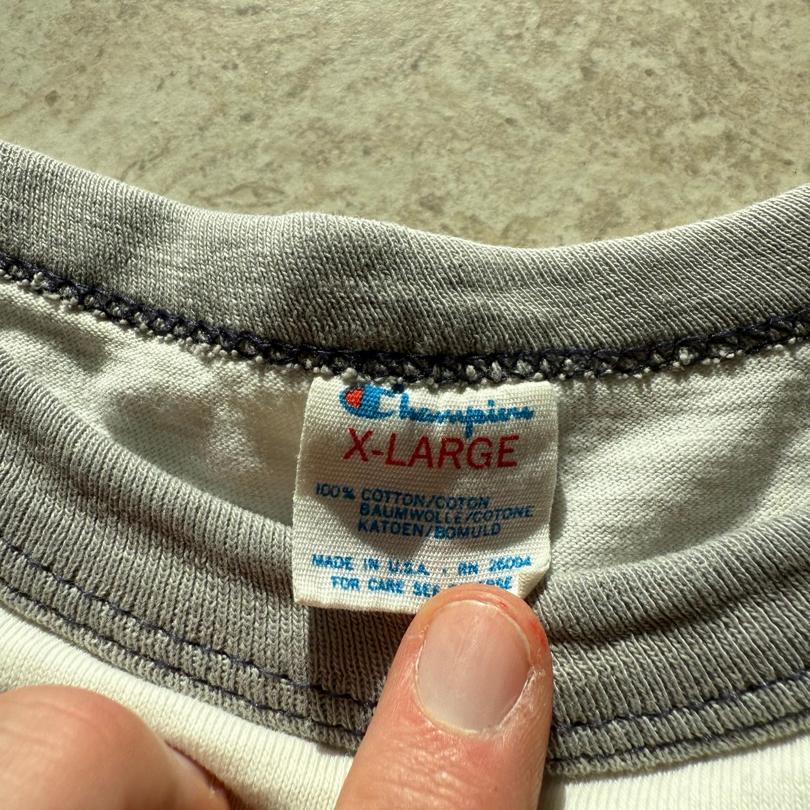 Champion 1980s Champion New York State Divers Association ringer tee Size US XL / EU 56 / 4 - 3 Thumbnail