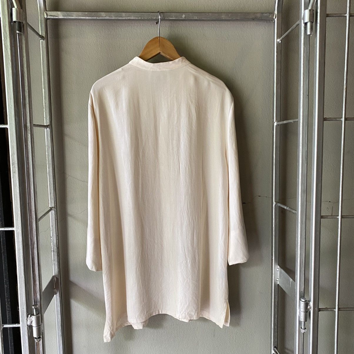 Designer × Japanese Brand LAUREN RALPH LAUREN Elegant Soft Chinese Knot Button Blouse Size M / US 6-8 / IT 42-44 - 8 Thumbnail