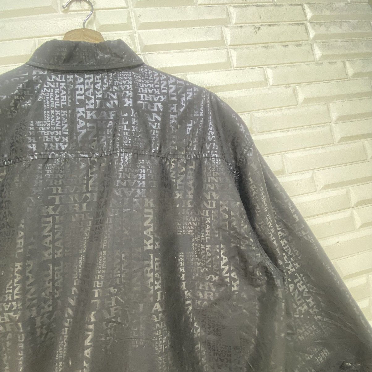 Karl Kani Karl Kani Full Print Monogram Polyester Shirt Size US XL / EU 56 / 4 - 12 Thumbnail