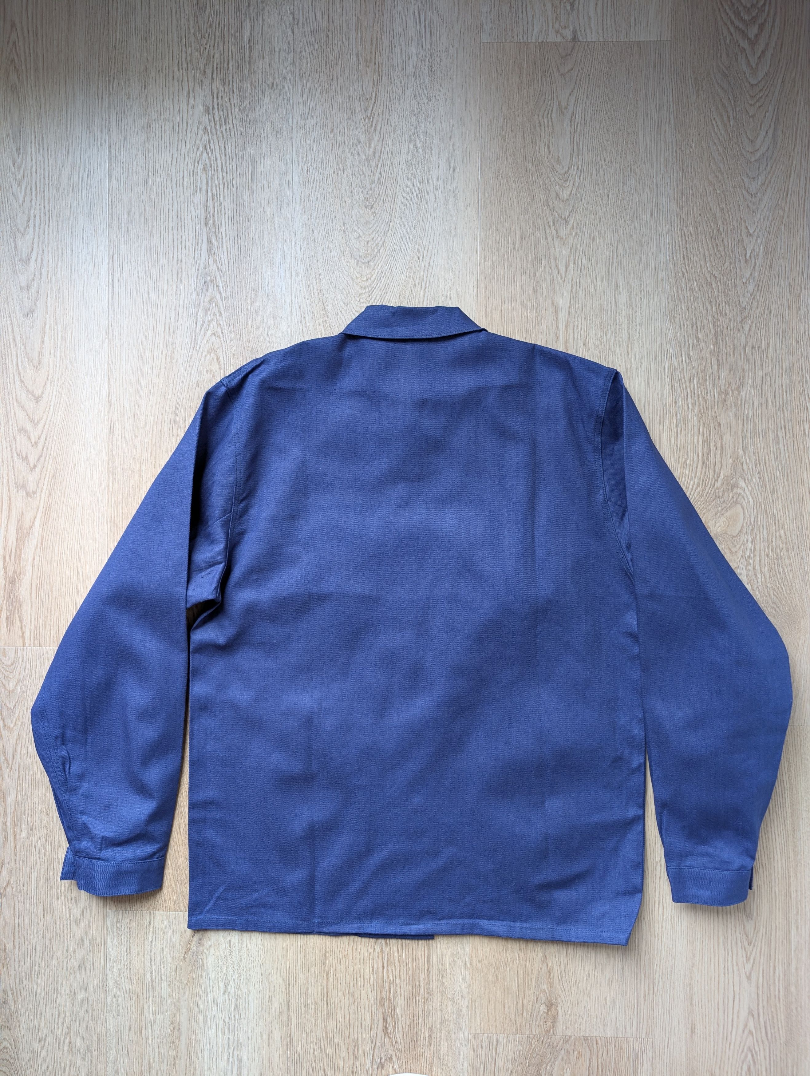 Vintage VTG sanfor moleskin blue jacket workwear French chore coat Size US M / EU 48-50 / 2 - 11 Thumbnail