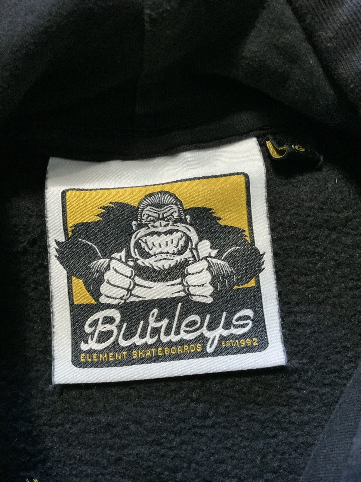 Element Burleys Element Skateboards Embroidered Gorilla Hoodie Size US L / EU 52-54 / 3 - 6 Thumbnail