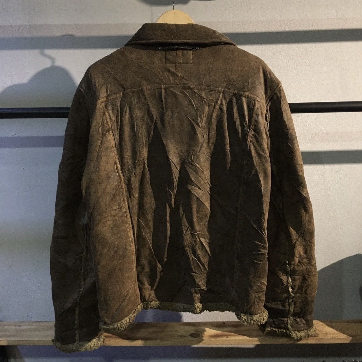 Trussardi vintage Trussardi shearling leather jacket in brown Size US L / EU 52-54 / 3 - 2 Thumbnail