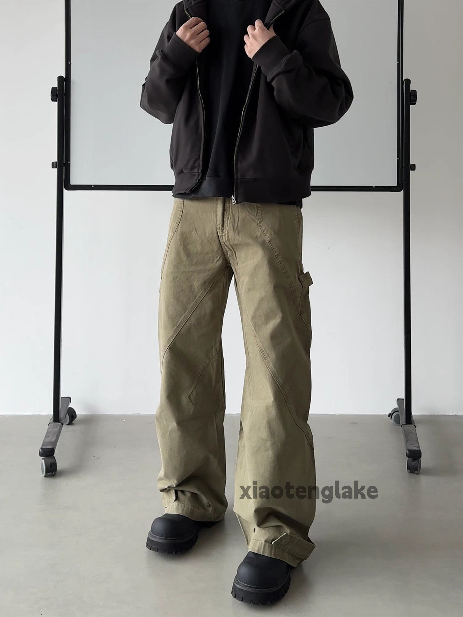 Designer × Japanese Brand × Vintage Utility skate hiphop patchwork loose baggy work pants Size US 32 / EU 48 - 2 Thumbnail