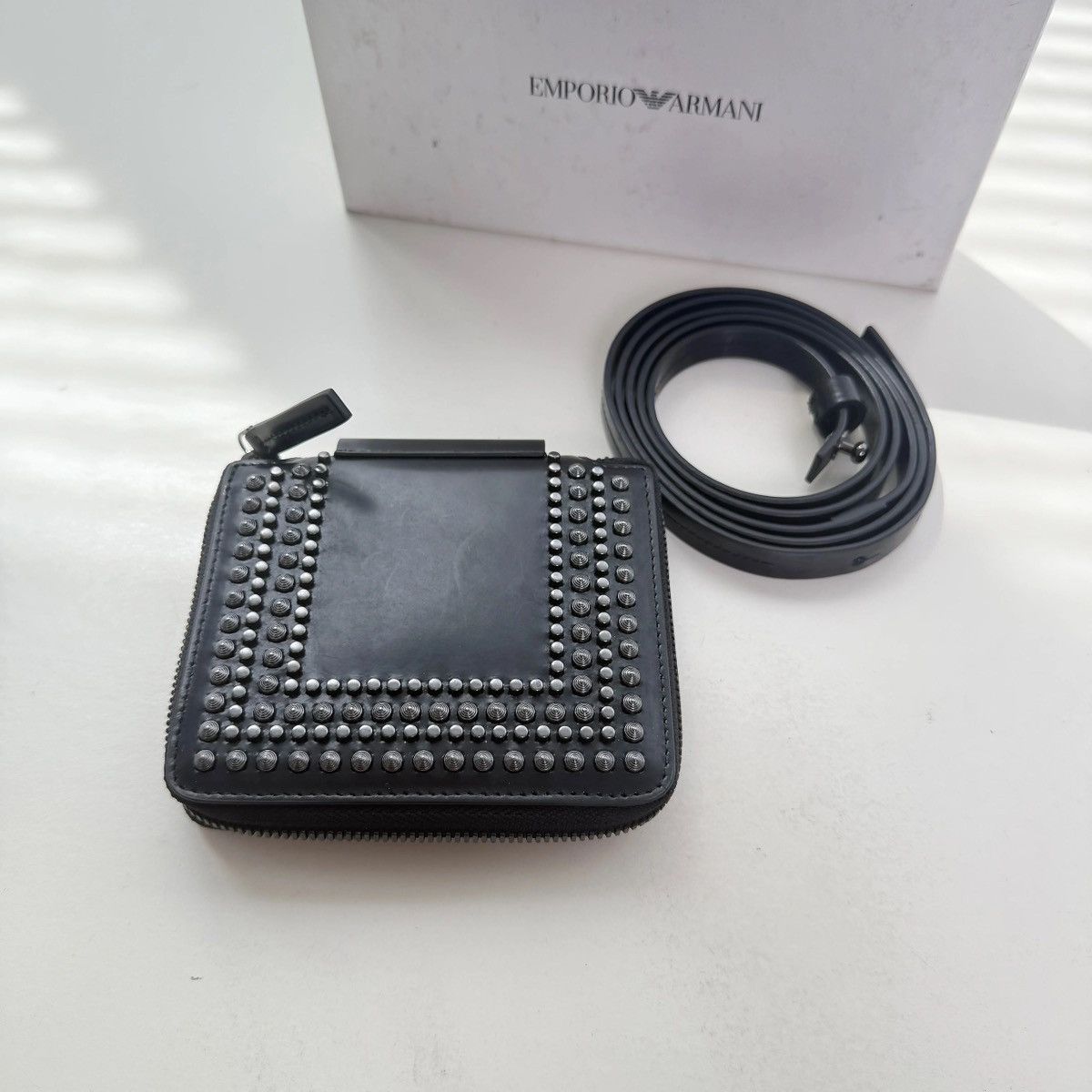 Emporio Armani EMPORIO ARMANI leather studed wallet bag dior prada Size ONE SIZE - 1 Thumbnail