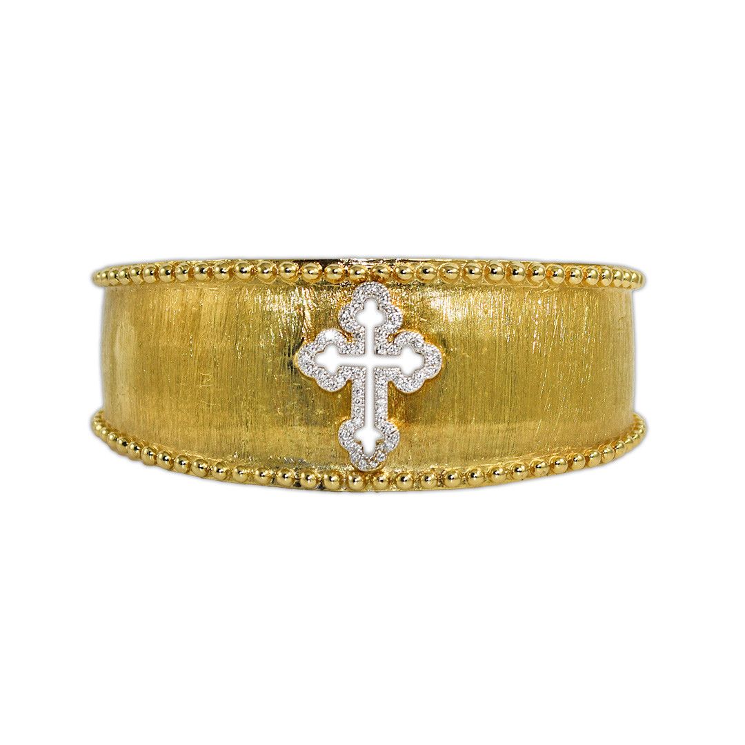 image of Jude Francis Jude Frances Cuff Bracelet In 18K Yellow Gold, Women's