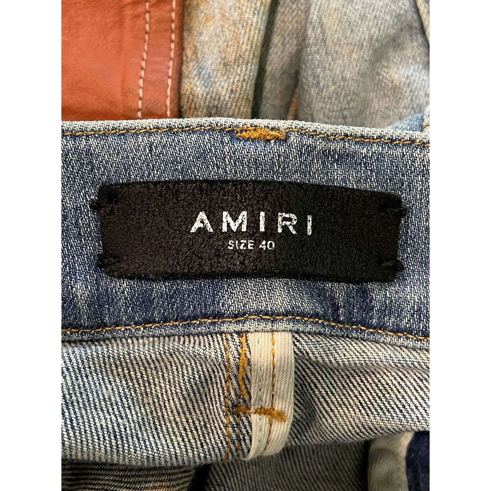 Amiri Amiri Clay Side Logo Light Wash Blue Jeans Size US 40 / EU 56 - 9 Thumbnail