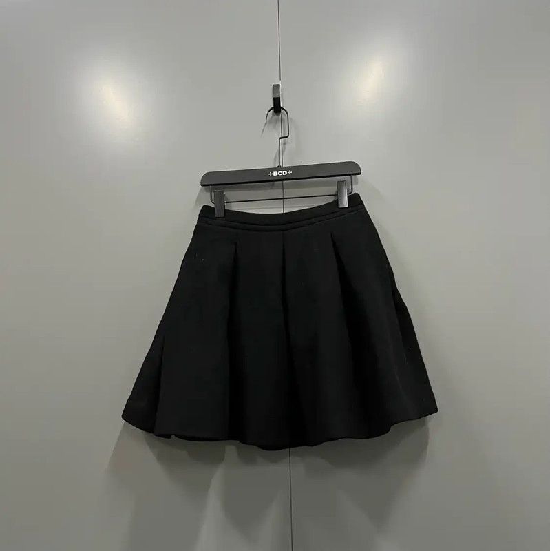 Miu Miu Miu Miu Black Cotton Summer Skirt 0089 Size 28" / US 6 / IT 42 - 1 Thumbnail