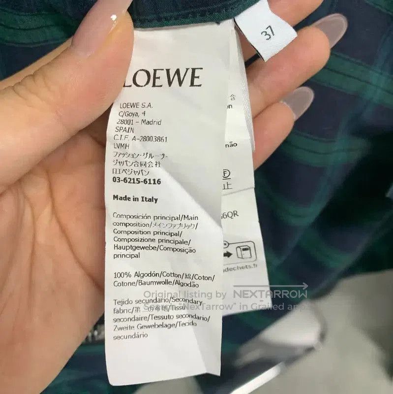 Loewe Loewe Women's Cotton Jacket in Deep Blue . Size L / US 10 / IT 46 - 5 Thumbnail