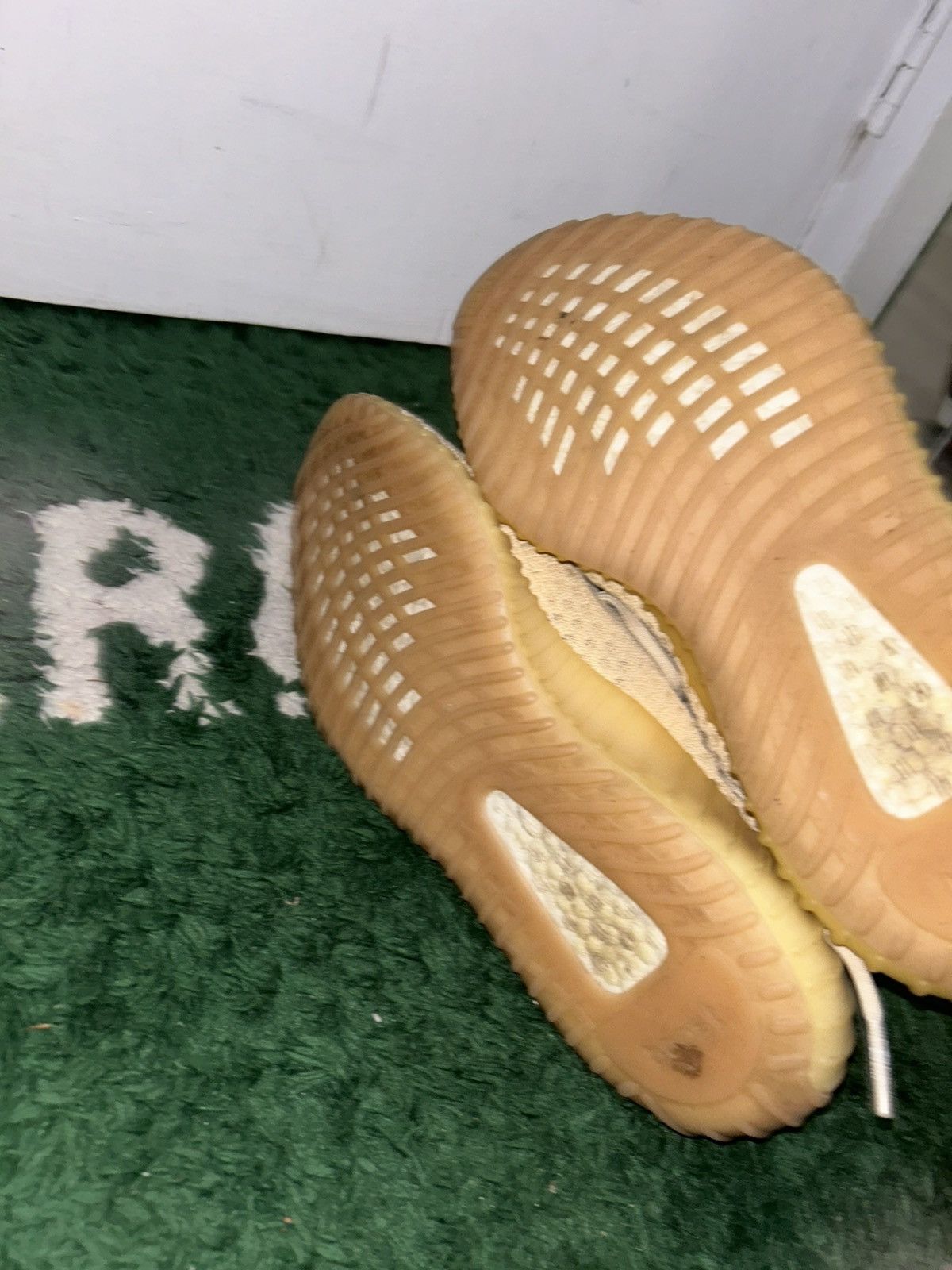 Adidas Yeezy 350 linen preowned with box no insoles Size US 9.5 / EU 42-43 - 7 Thumbnail
