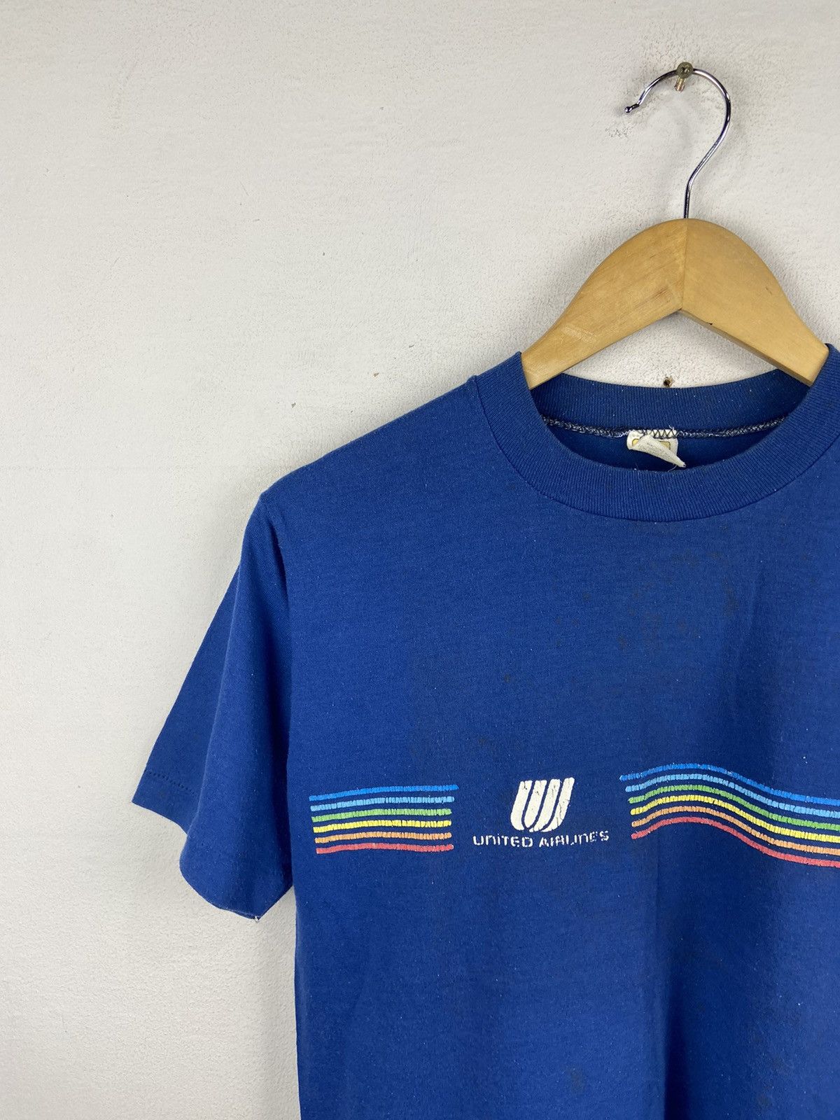Vintage VINYAGE 70s UNITED AIRLINES PAPERTHIN TEE Size US M / EU 48-50 / 2 - 2 Thumbnail