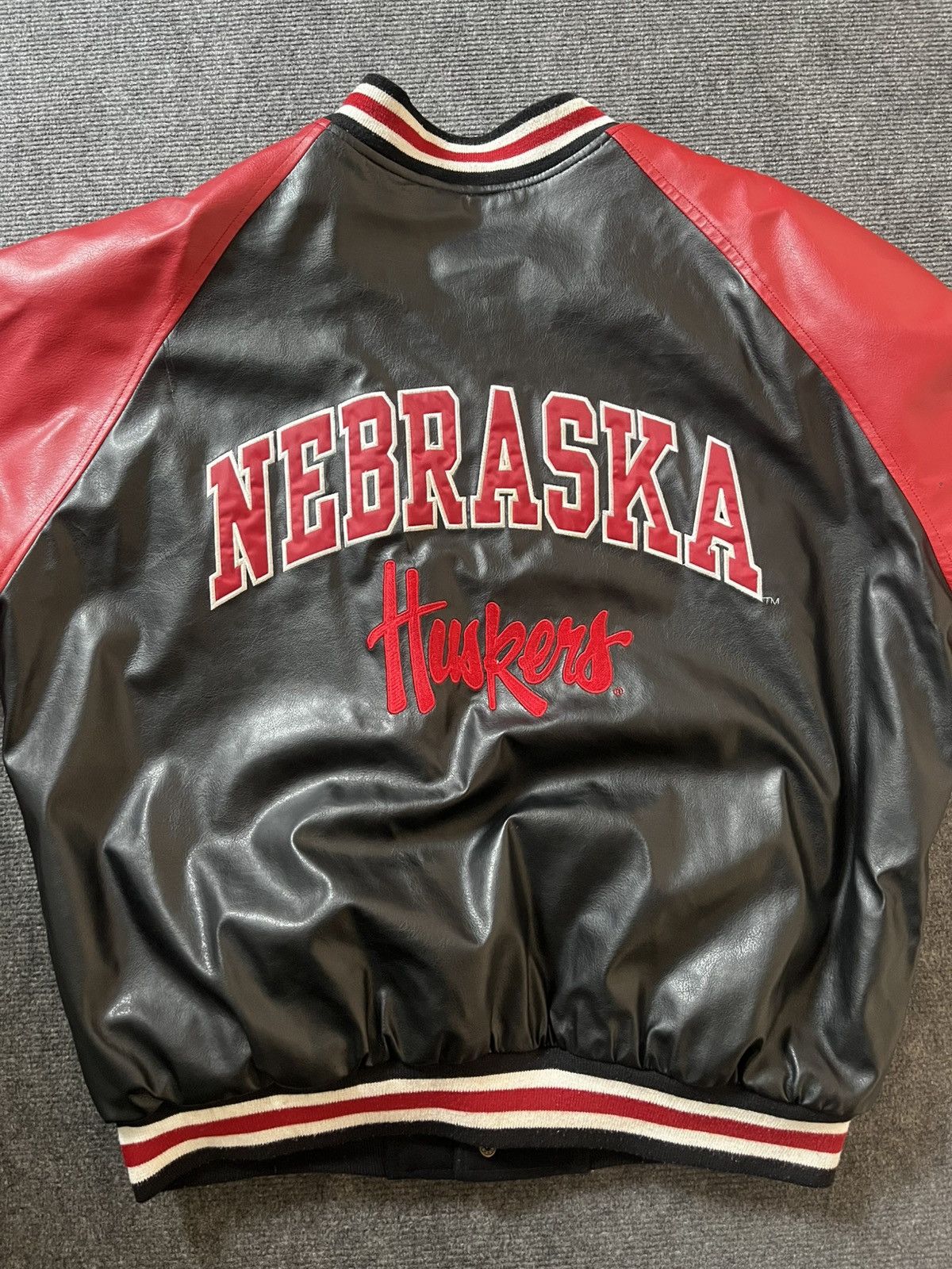 Vintage Varsity Jacket Nebraska Hawkers Size US M / EU 48-50 / 2 - 2 Thumbnail