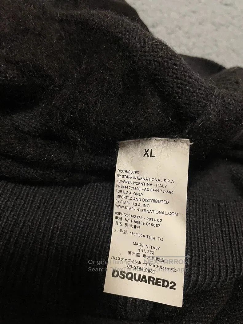 Dsquared2 Striped Wool Sweater.