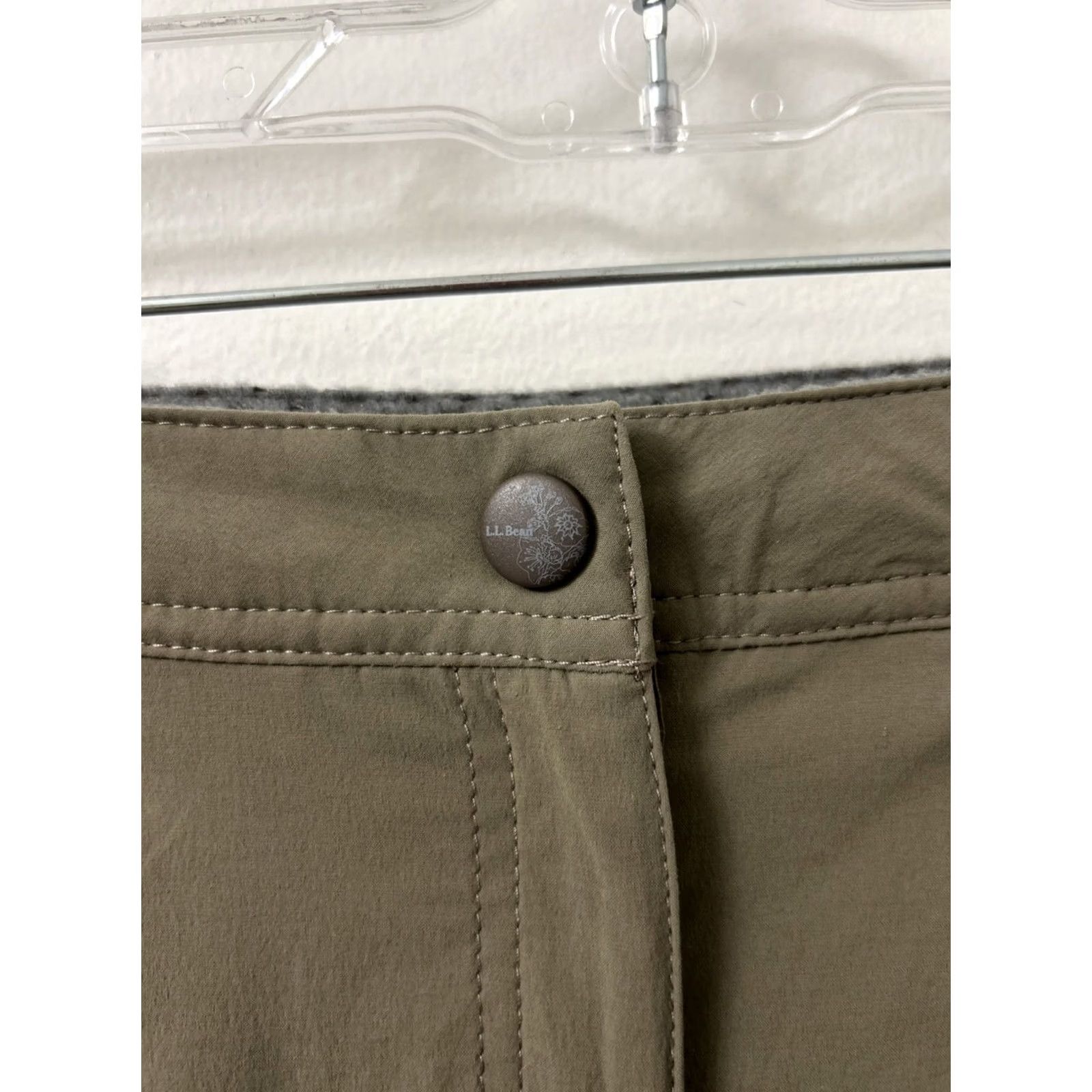 Vintage LL Bean Trail Pants Womens 10 Brown Water Repellent UPF 50+ Cargo Straight Leg 32x31 Mens Womens Girls Boys Size 24" / US 00 / IT 34 - 5 Thumbnail