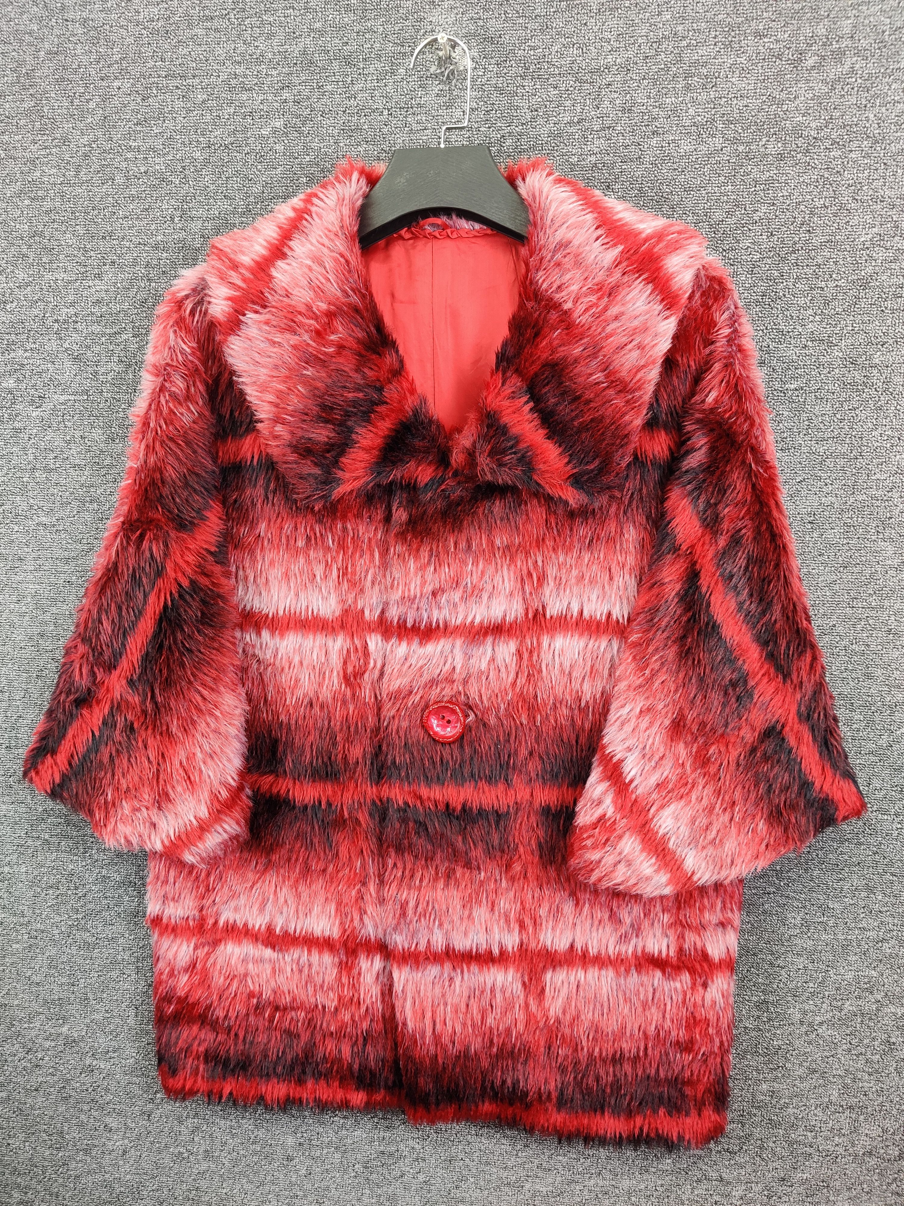 Vintage Hairy Cardigan Coat With Luxury Style Size US L / EU 52-54 / 3 - 2 Thumbnail