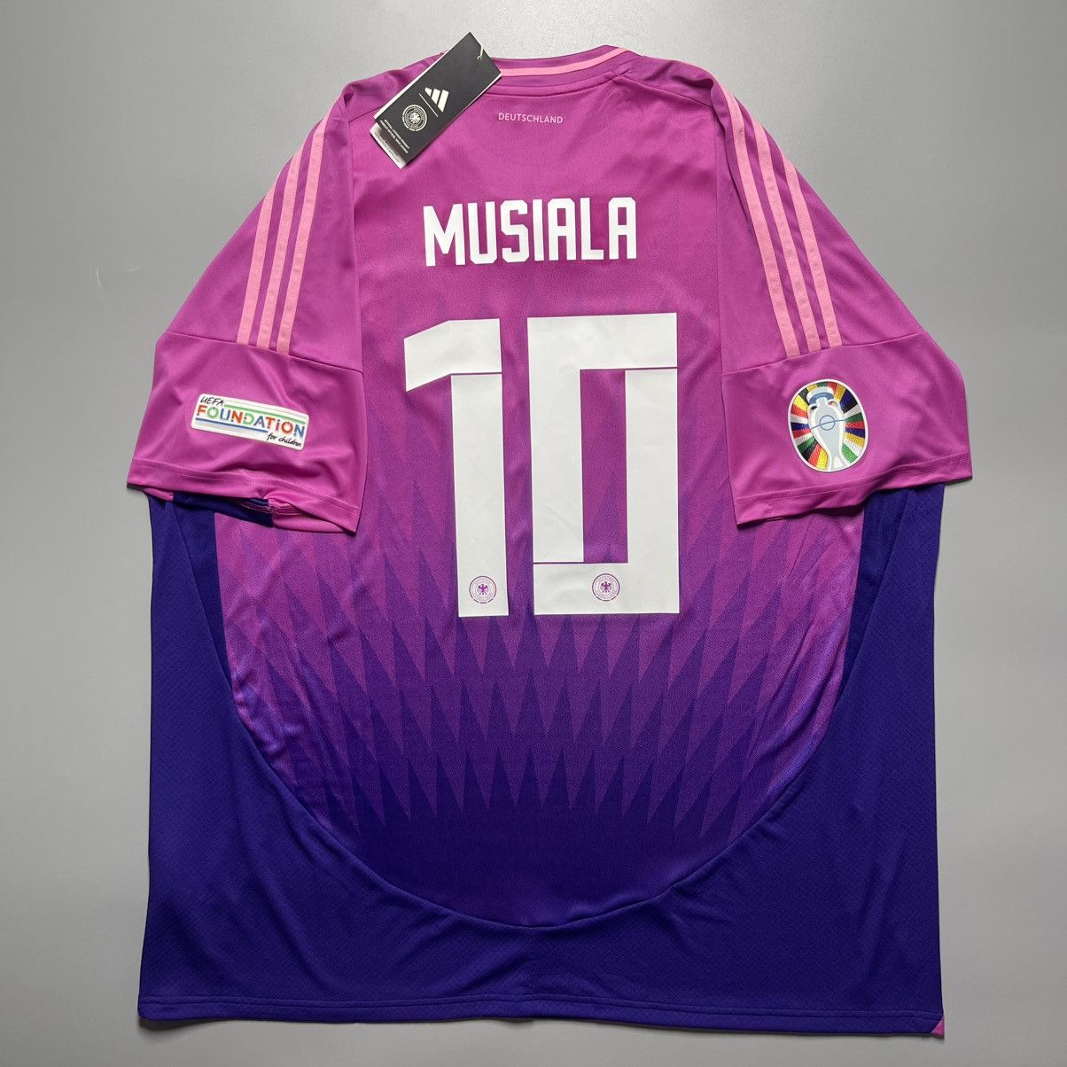 Adidas 3XL GERMANY ADIDAS 2024 EURO SOCCER AWAY JERSEY #10 MUSIALA Size US XXL / EU 58 / 5 - 1 Thumbnail