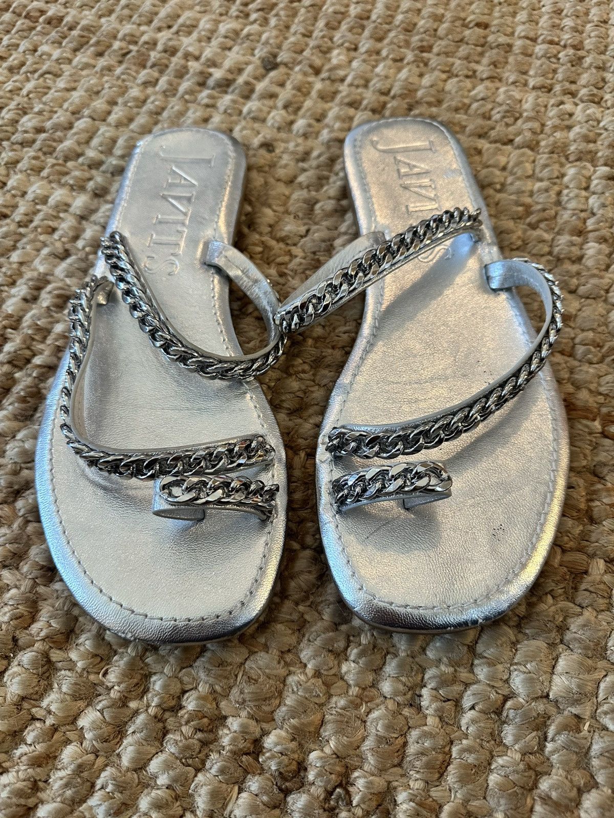 Other ERIC JAVITS CHAINMI TOE LOOP SANDAL SILVER SIZE 10 Size US 10 / IT 40 - 6 Thumbnail