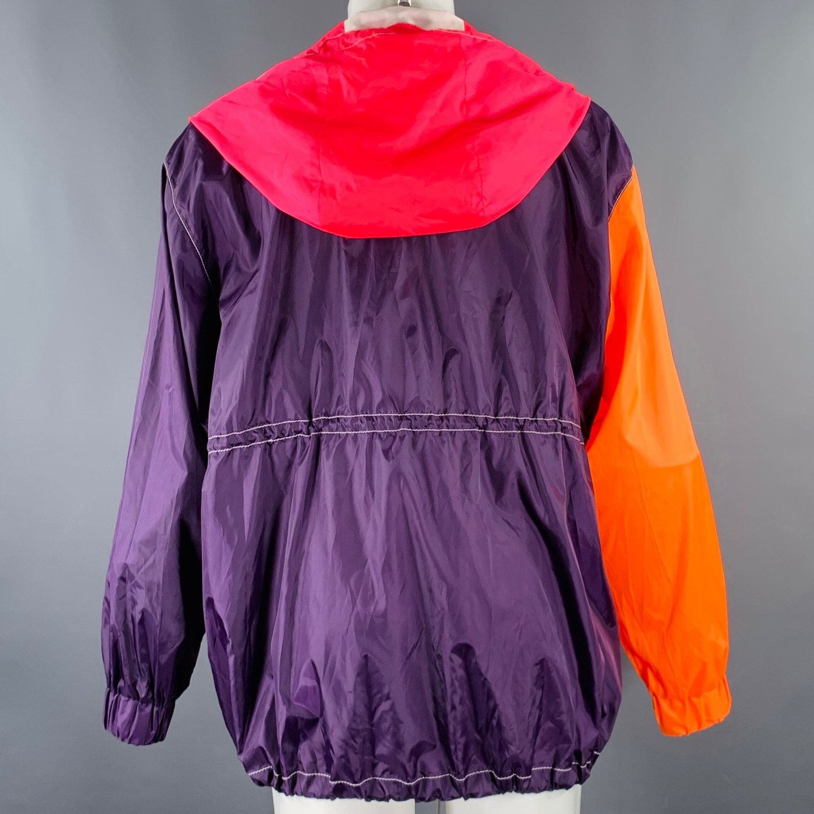 Prabal Gurung PRABAL GURUNG M Purple Orange Pink Color Block Nylon Jacket Size US M / EU 48-50 / 2 - 3 Thumbnail