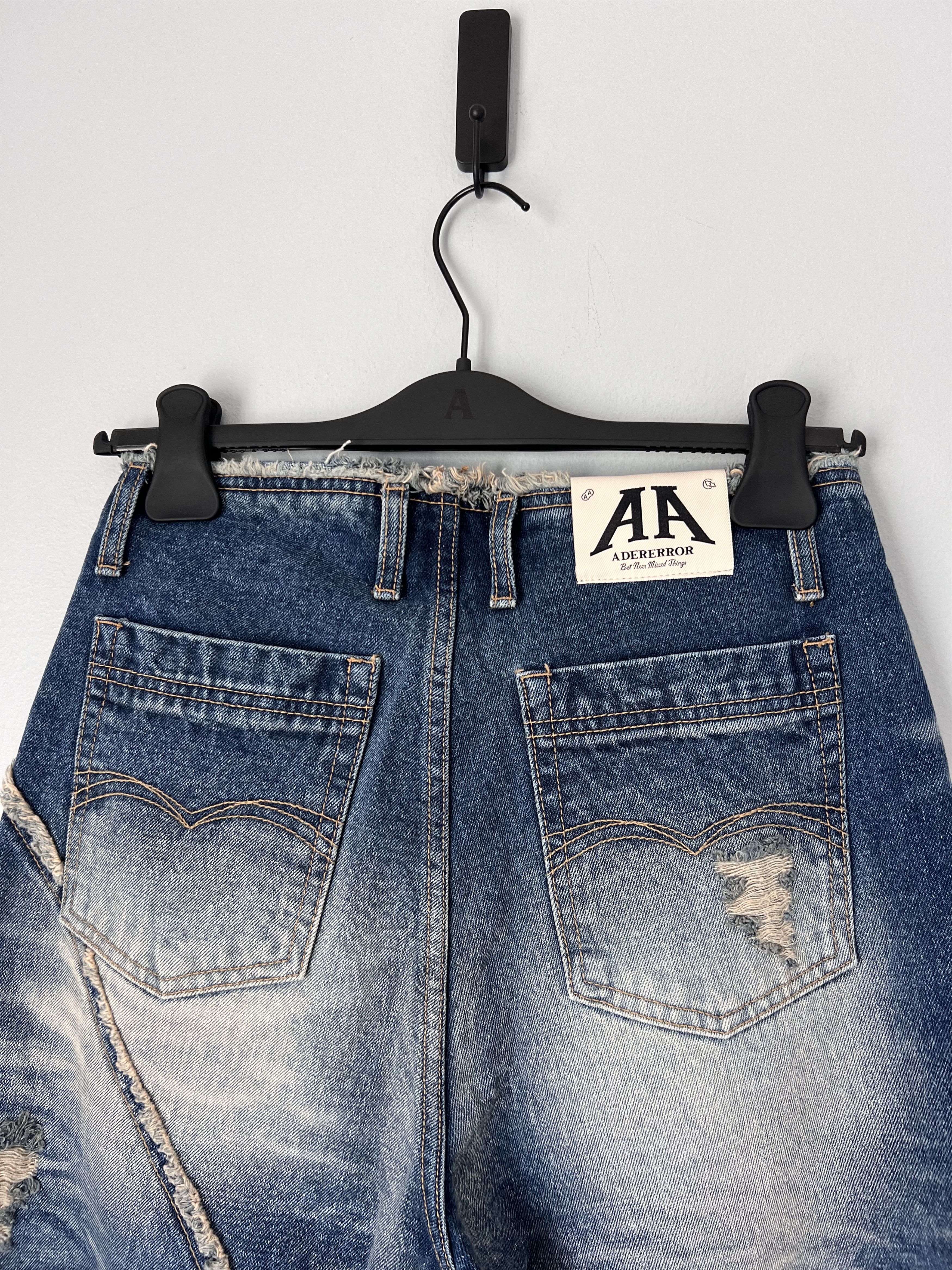 Ader Error Ader Error Distressed Finish Cotton Jeans in Blue Size US 29 - 7 Thumbnail