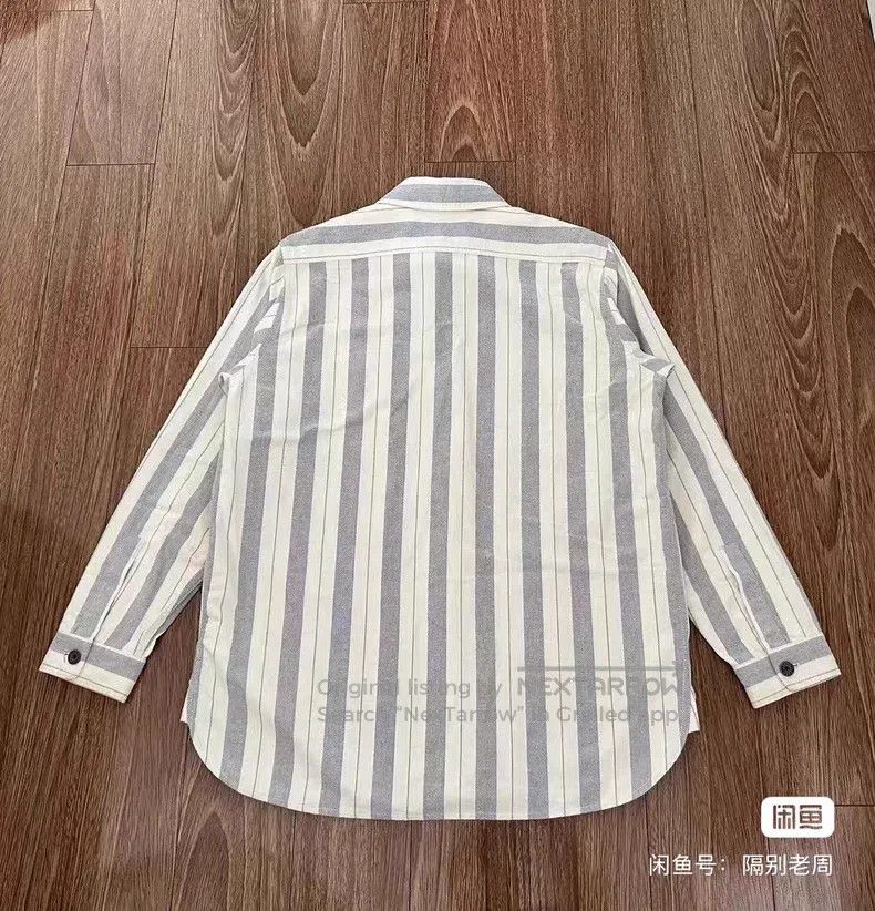 Nigel Cabourn Nigel Cabourn Loose Linen Striped Shirt Size US L / EU 52-54 / 3 - 2 Thumbnail