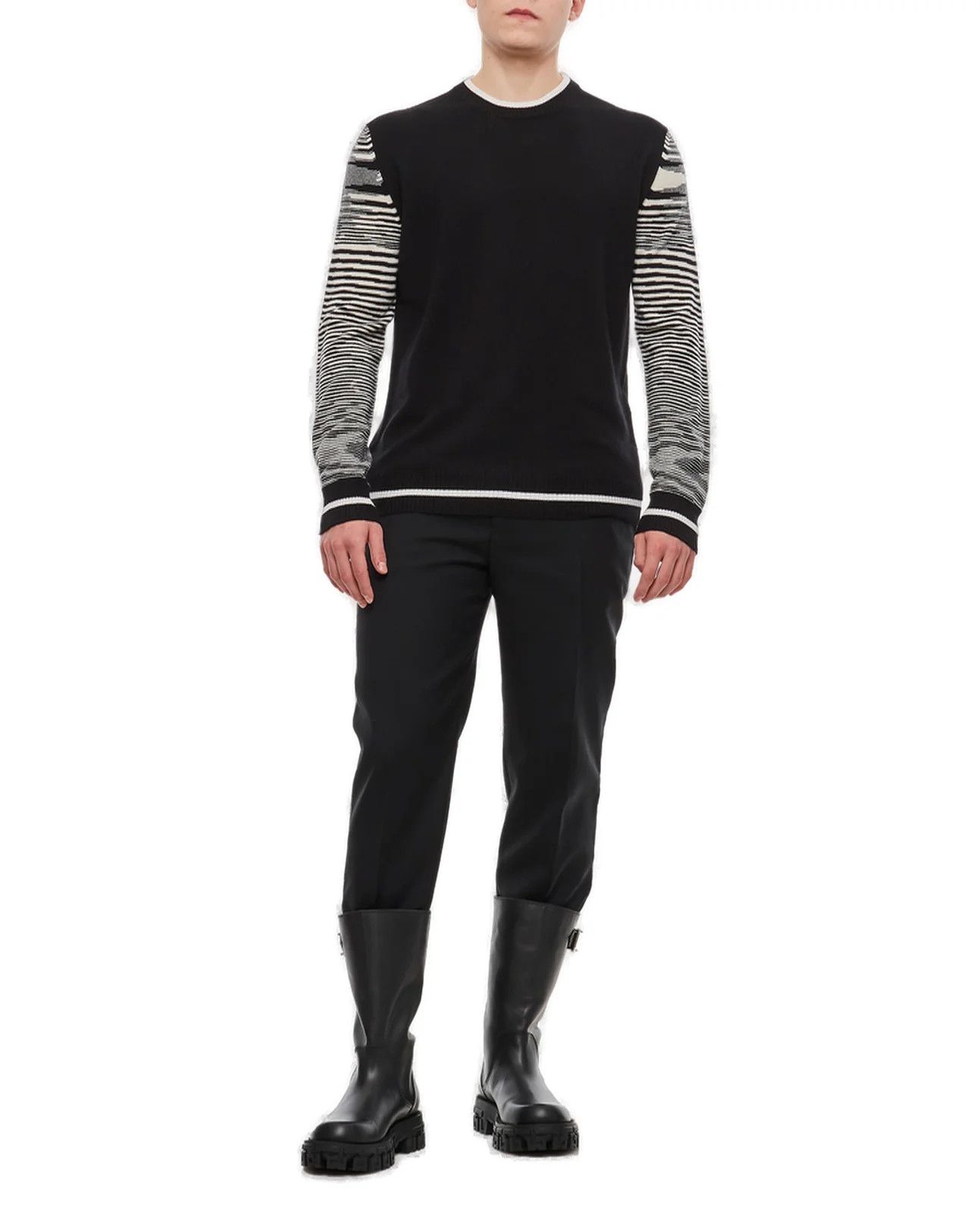 Missoni o1y0225 Crewneck Cashmere Blend Sweater in Multicolor Size US S / EU 44-46 / 1 - 4 Thumbnail