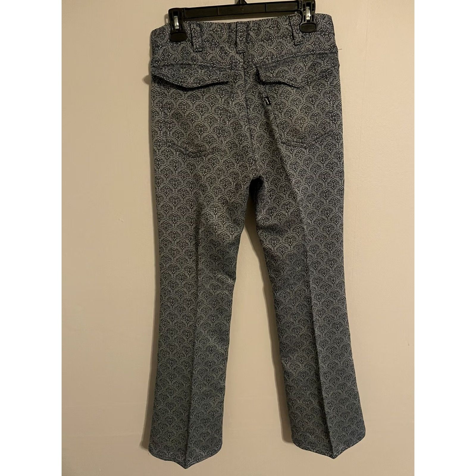 Levi's VINTAGE Levi's Sta-Prest Pants Big E Flare Disco Floral Paisley Men's 31x30 Size US 31 - 3 Thumbnail