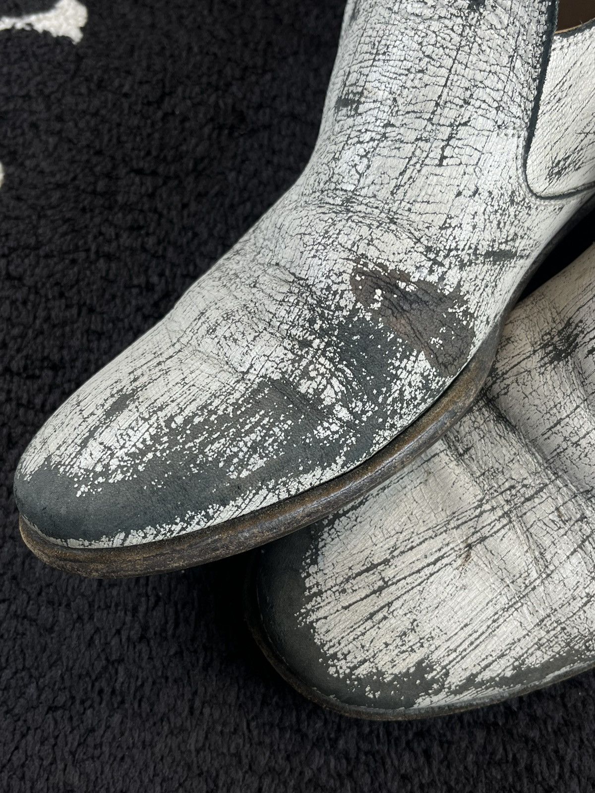 Maison Margiela FW12 Maison Margiela H&M Painted Leather Loafers Size US 8 / EU 41 - 5 Thumbnail