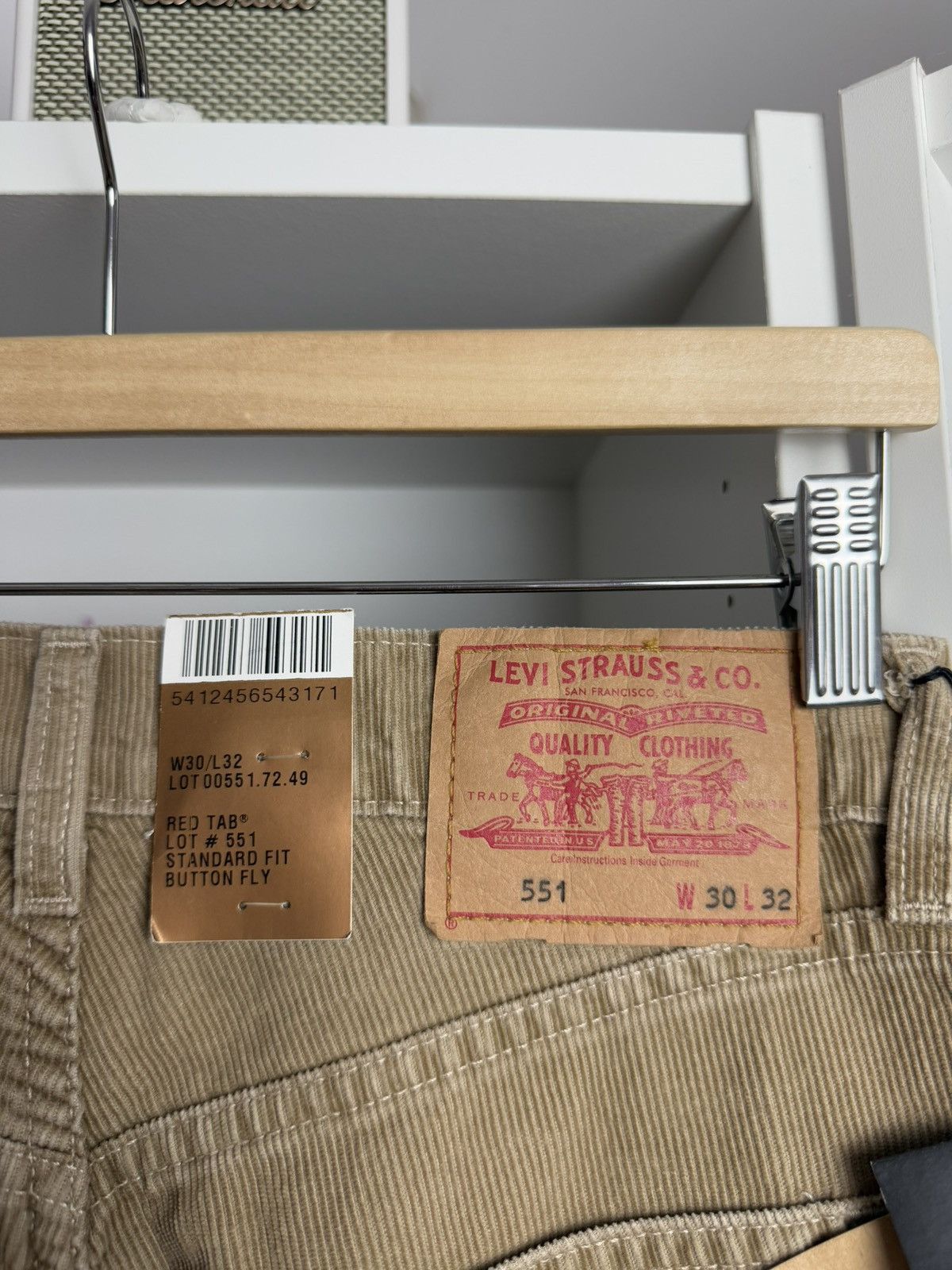 Cowboy Equipment × Designer × Levi's Levi’s 551 aged corduroy pants 30x32 casual cowboy 90s 00s Size US 30 / EU 46 - 4 Thumbnail