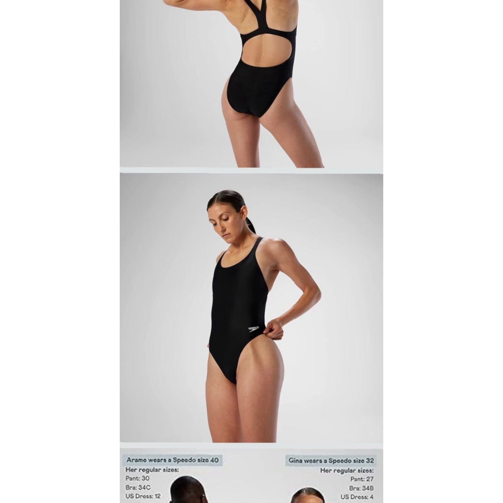 Speedo NWT Speedo Womens Swimsuit One Piece Prolt Super Pro Solid Adult Black Sz 28 Size ONE SIZE - 4 Thumbnail
