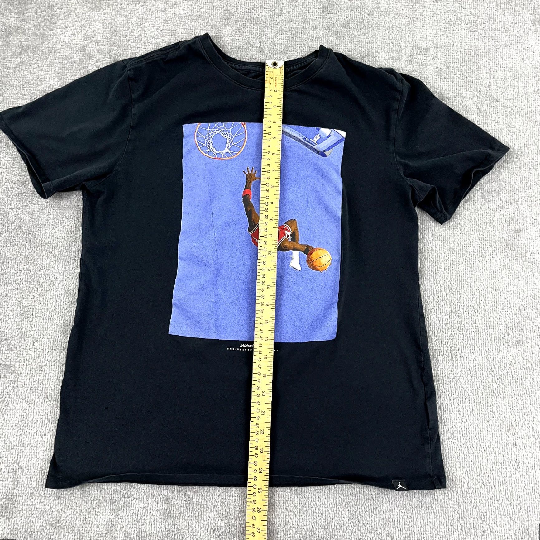 Jordan Brand VINTAGE NIKE JORDAN Shirt Mens Large Black Jumpman Flight Photo Graphic Tee Basketball Size US L / EU 52-54 / 3 - 5 Thumbnail