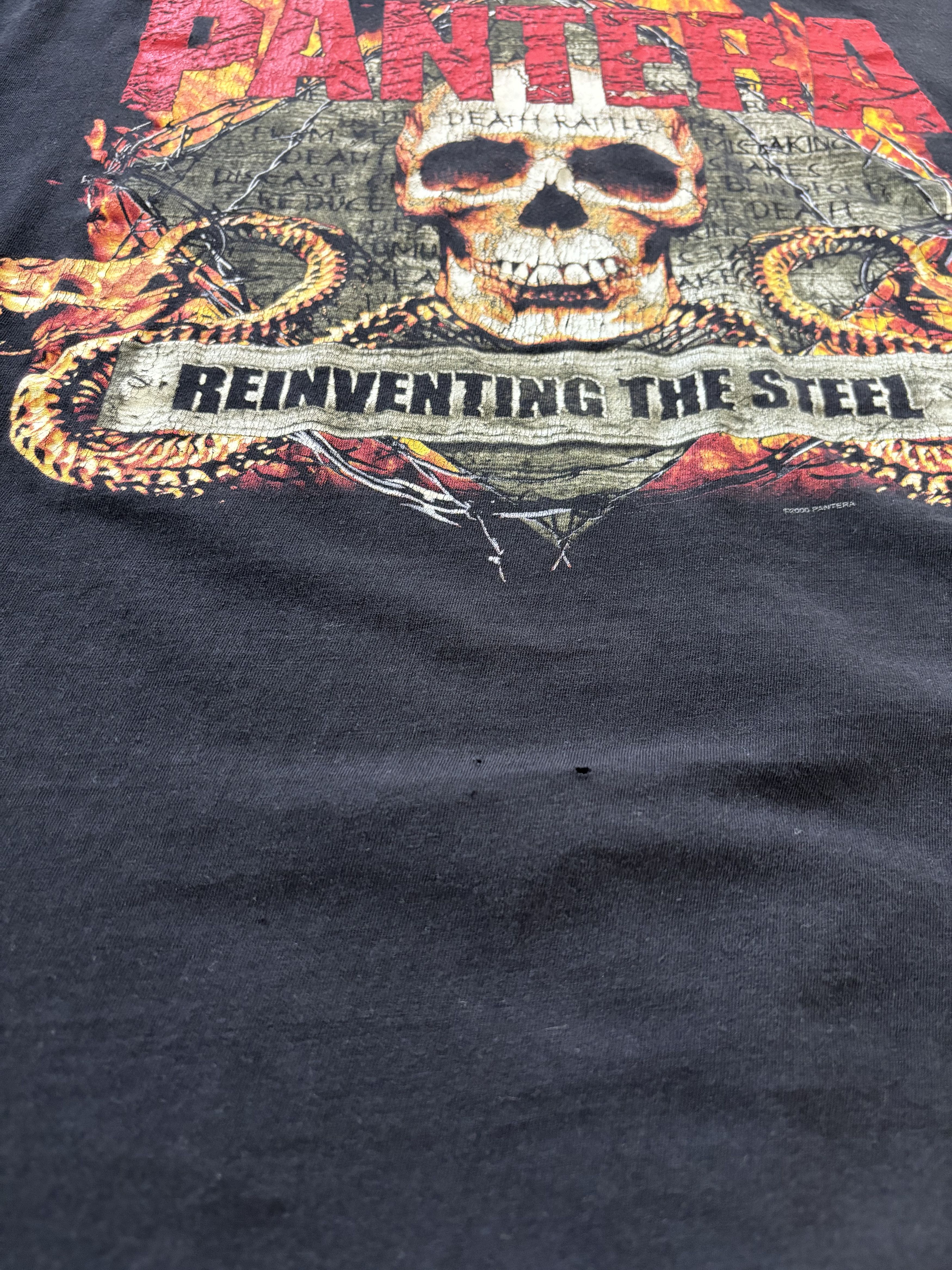 Vintage 2000 Vintage Pantera "Reinventing the Steel" t-shirt Size US L / EU 52-54 / 3 - 7 Thumbnail