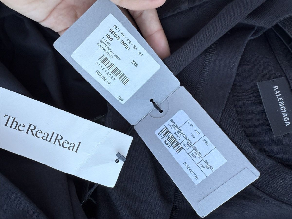 Balenciaga Balenciaga Black Gaffer T-Shirt Size US XXS / EU 40 - 5 Thumbnail