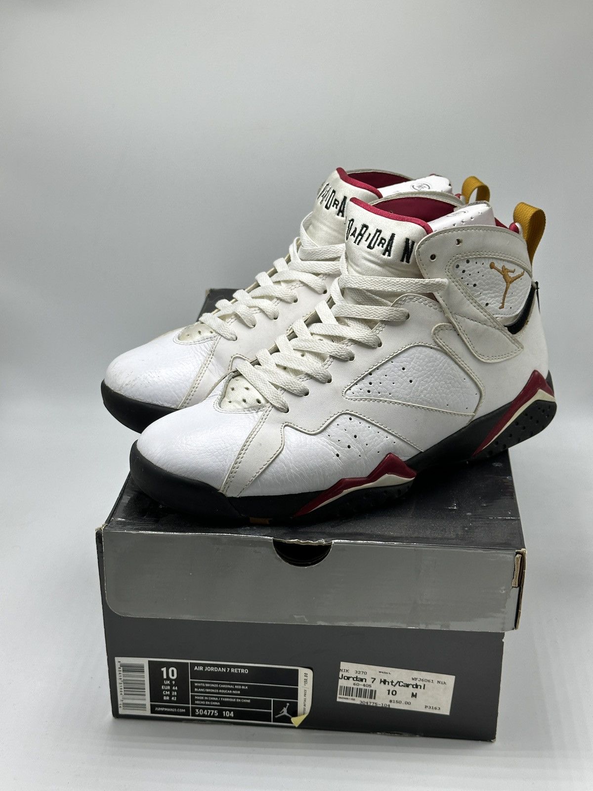 image of Jordan Brand 7 - Cardinal 2011 Shoes in White, Men's (Size 10)
