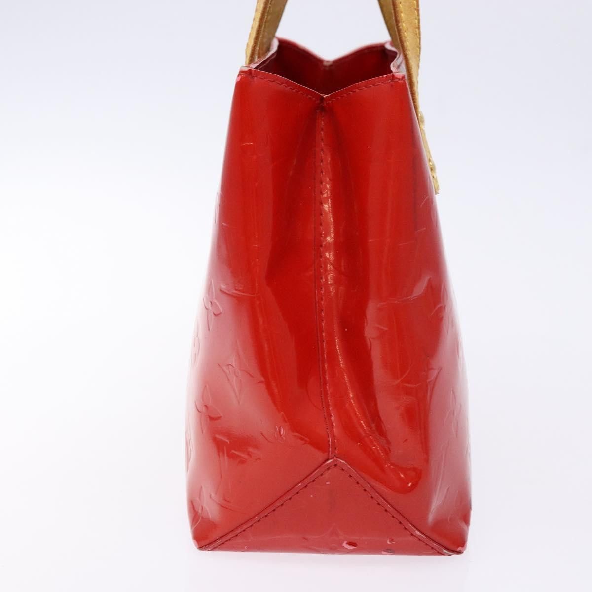 Louis Vuitton LOUIS VUITTON Monogram Vernis Reade PM Hand Bag Red Rouge Size ONE SIZE - 4 Thumbnail