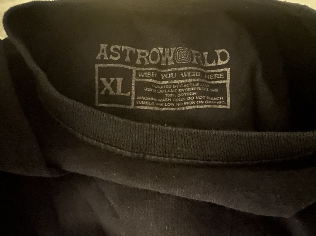 Travis Scott 2018 Travis Scott Astroworld “Astros” T Shirt Size US XL / EU 56 / 4 - 7 Thumbnail
