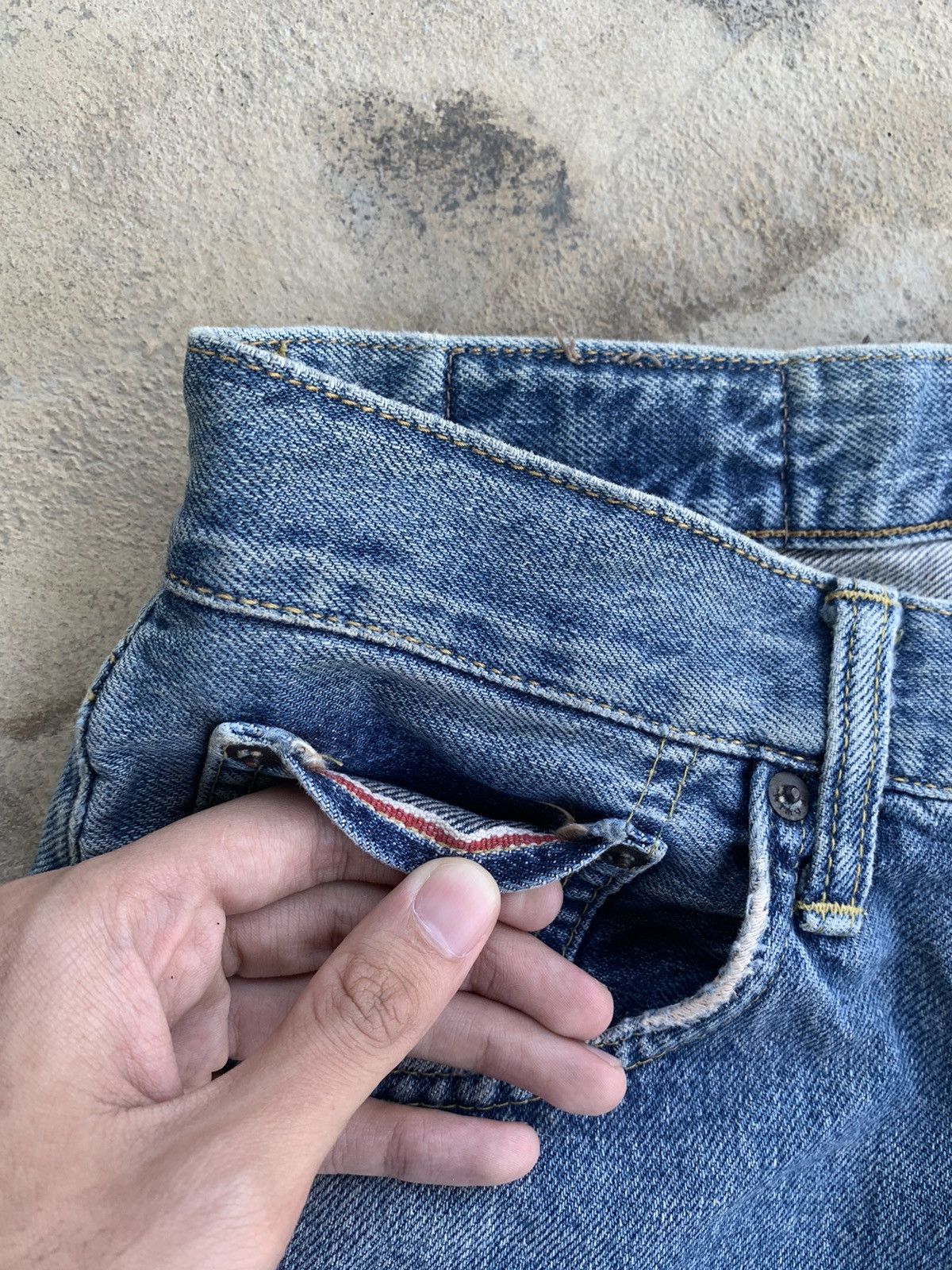 Edwin × Japanese Brand Edwin 505X Selvedge Distressed Denim Size US 28 / EU 44 - 9 Thumbnail
