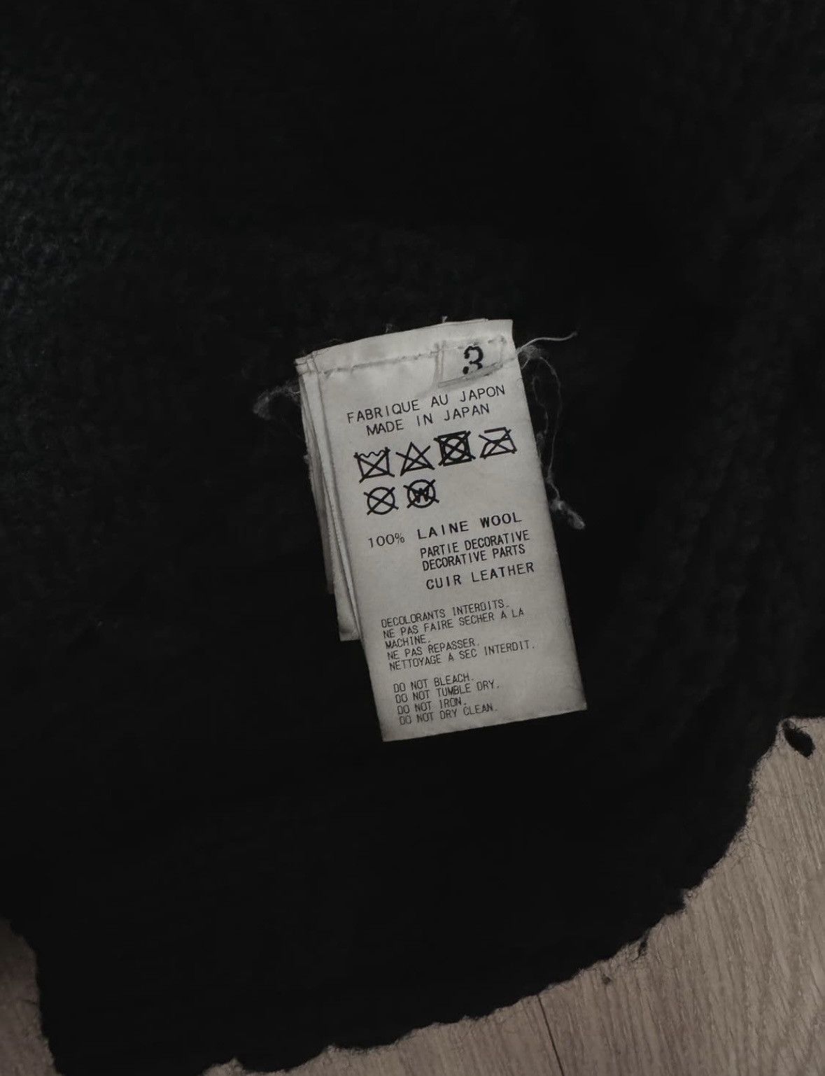 Yohji Yamamoto Yohji Yamamoto Pour Homme 18aw Leather String Knit [3] Size US L / EU 52-54 / 3 - 5 Thumbnail