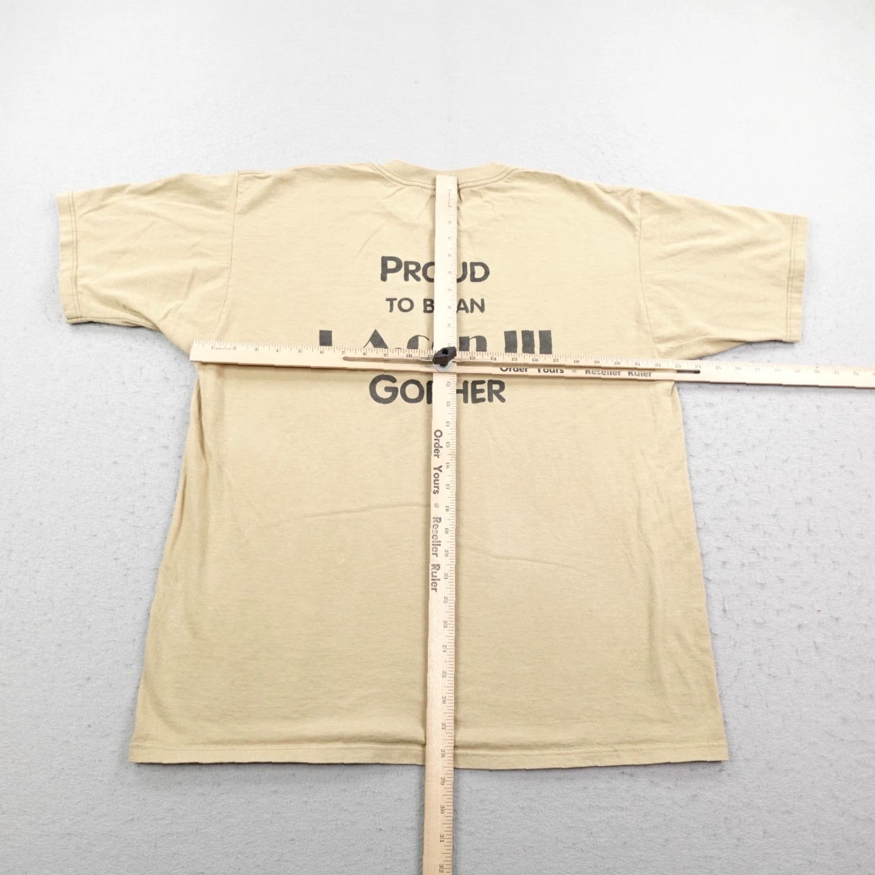 Gildan VINTAGE LA Con III Shirt Mens XL Beige Gopher 1996 Sci Fi Convention Tee 90s Size US XL / EU 56 / 4 - 7 Thumbnail