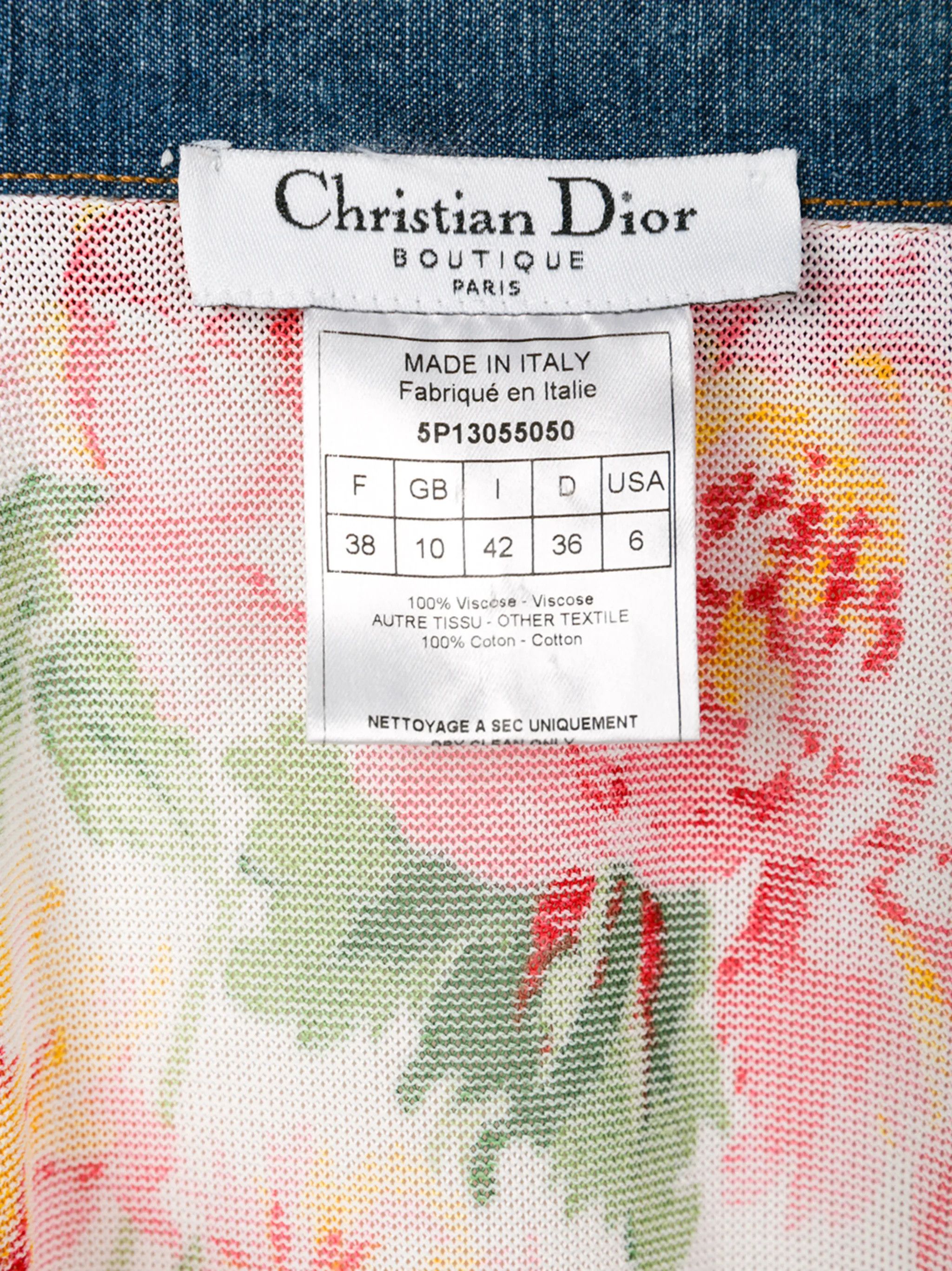 Dior CHRISTIAN DIOR Spring Summer 2005 Tank Top Size S / US 4 / IT 40 - 3 Thumbnail