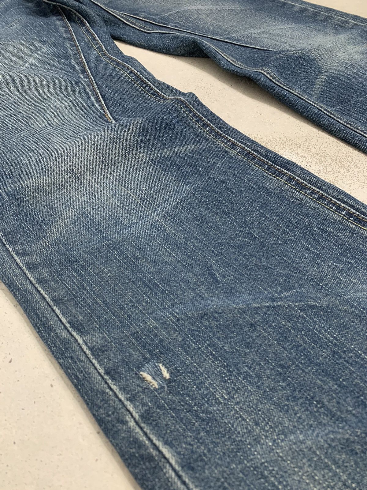 Hysteric Glamour × Japanese Brand Jack Serika Distressed Flare Whisker Arrow Embroidery Y2K Size US 33 - 7 Thumbnail