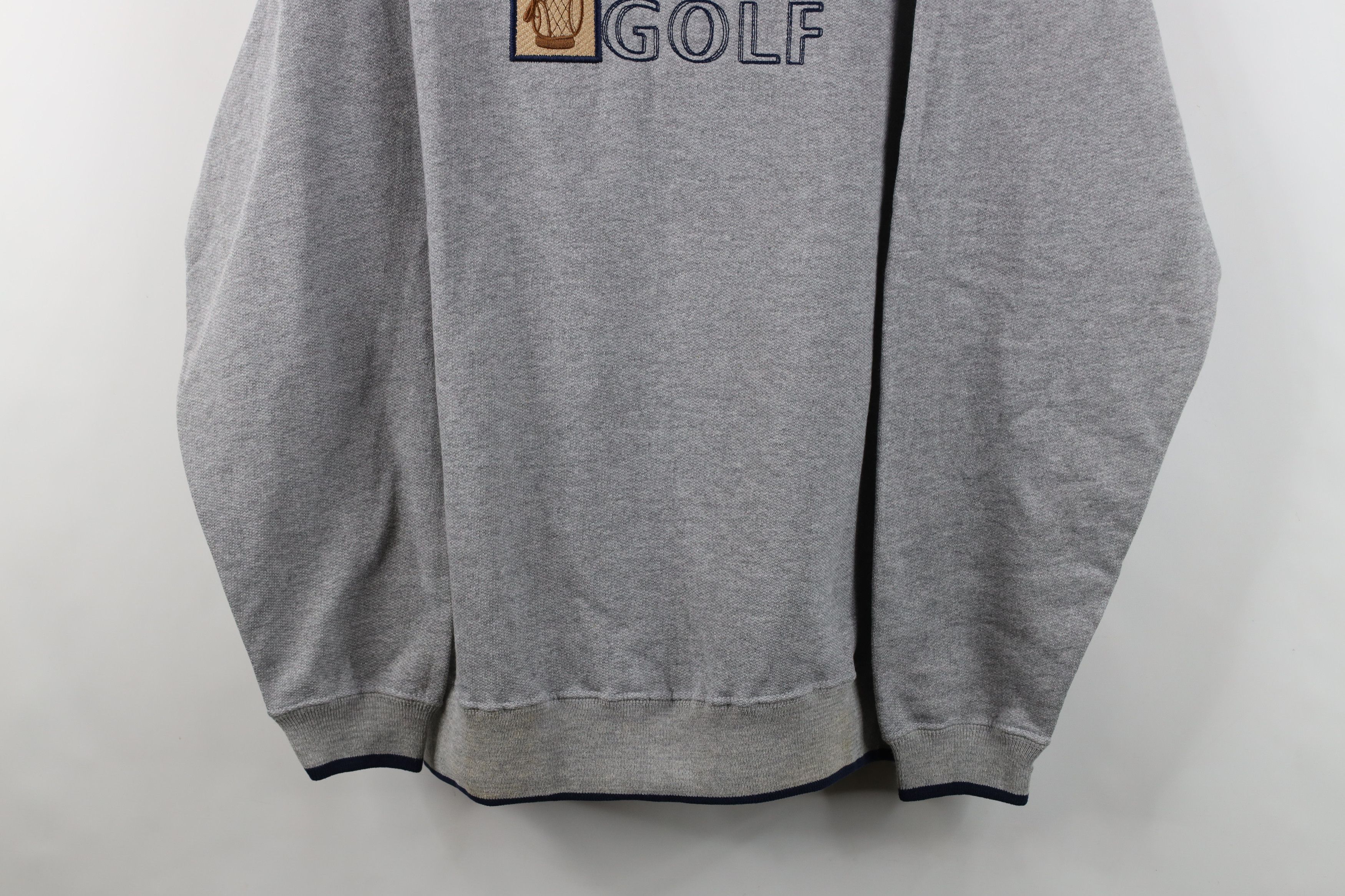 Vintage Vintage 90s Streetwear Golf Crewneck Sweatshirt Heather Gray Size US L / EU 52-54 / 3 - 3 Thumbnail