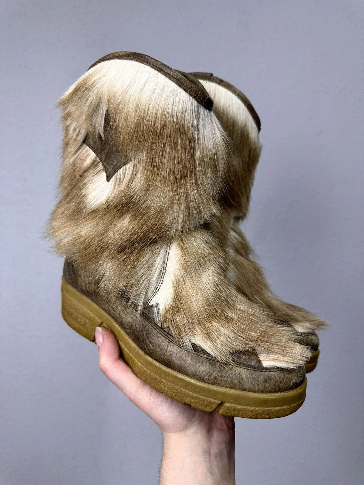 A.S.98 Vintage IfSixWasNine Leather Hight Winter Boots Size US 6 / IT 36 - 2 Thumbnail
