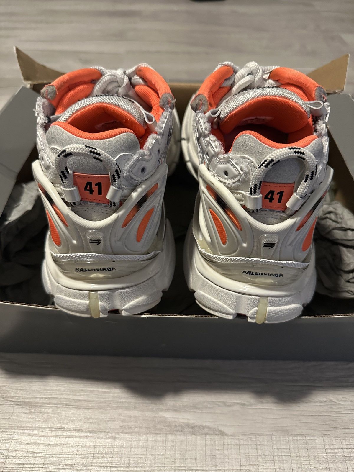 Balenciaga Balenciaga Runner Orange/White Size US 8 / EU 41 - 13 Thumbnail