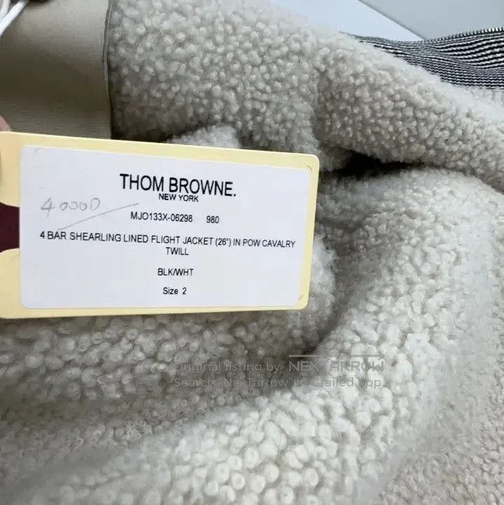 Thom Browne Thom Browne Wool Flight Jacket in Black and White. Size US S / EU 44-46 / 1 - 6 Thumbnail