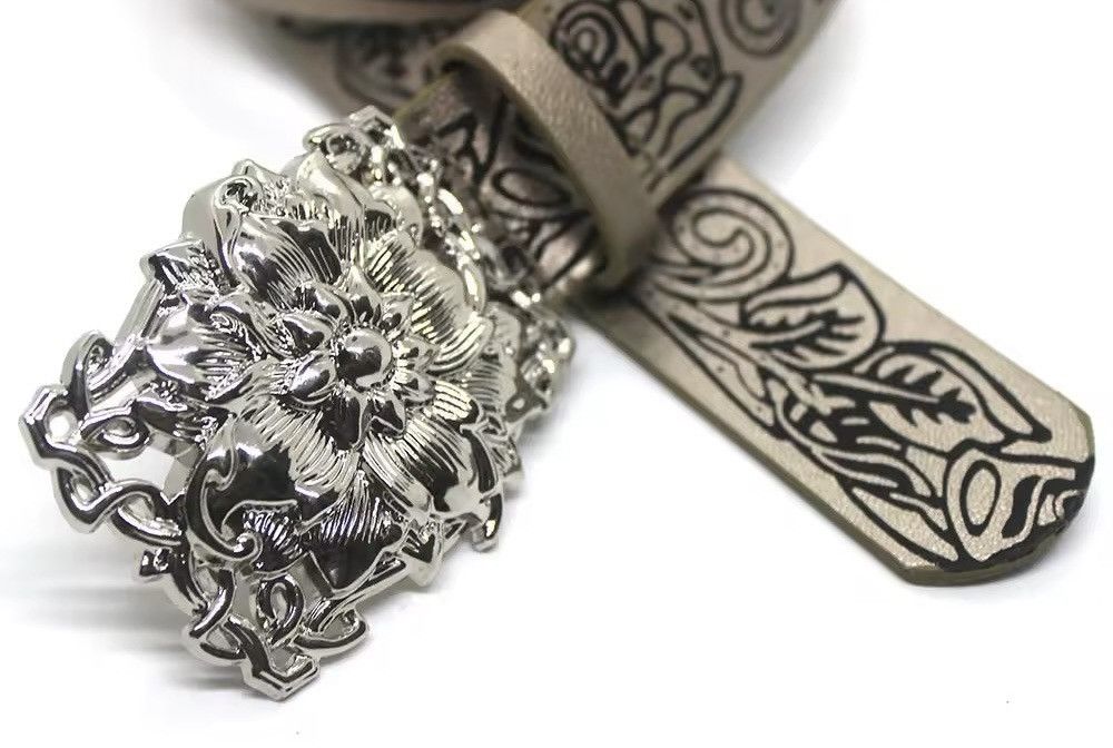 Japanese Brand Flower Patter Classic Style Belt Size ONE SIZE - 3 Thumbnail