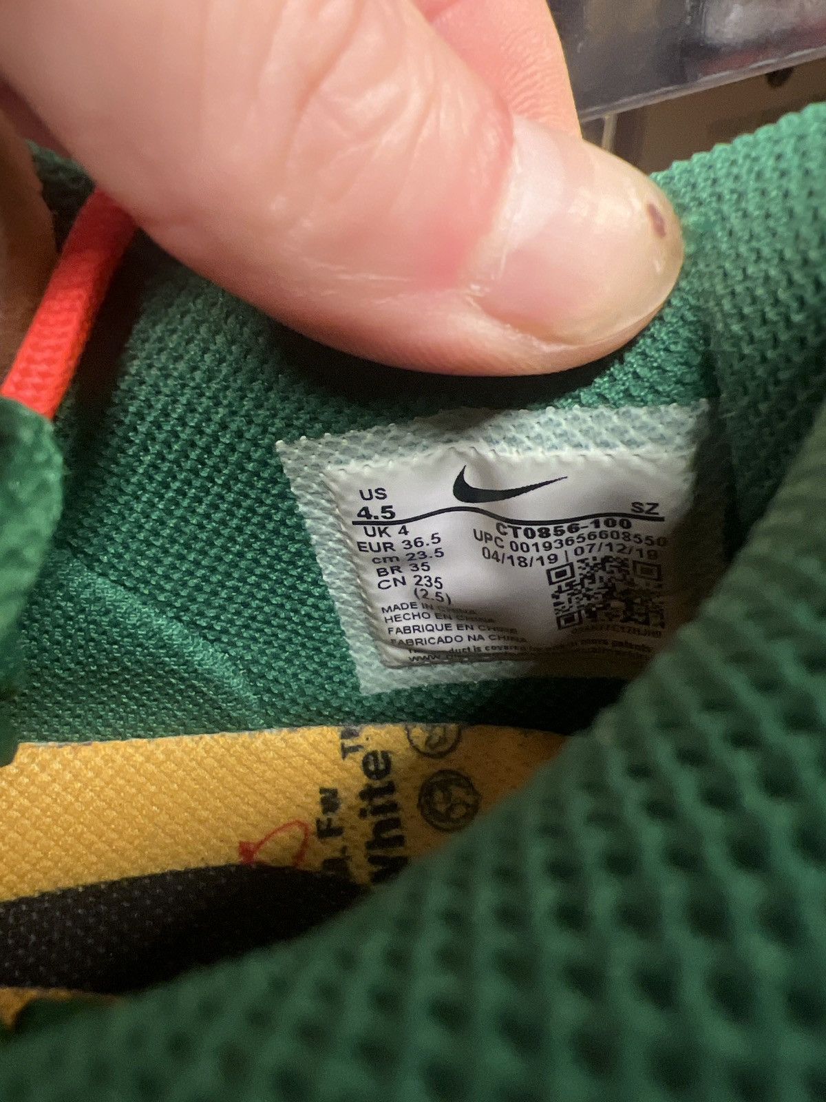 Nike × Off-White Nike Off-White Dunk Low Pine Green EU 36,5 Size US 5.5 / IT 35.5 - 9 Thumbnail