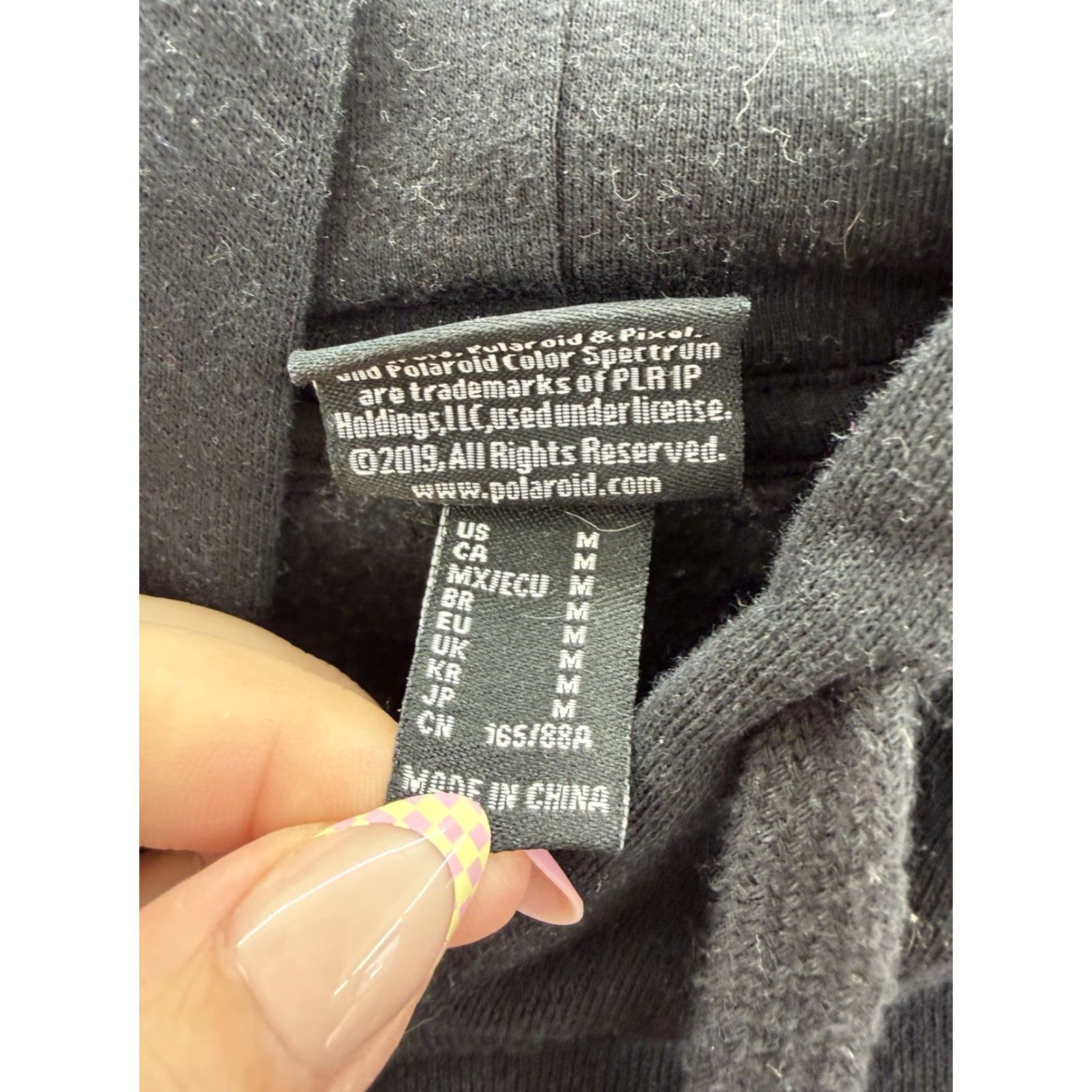 Polaroid Polaroid Sweatshirt Womens Size M Black Cropped Logo Hooded Crew Neck Casual Activewear Pullover All Seasons Size M / US 6-8 / IT 42-44 - 5 Thumbnail