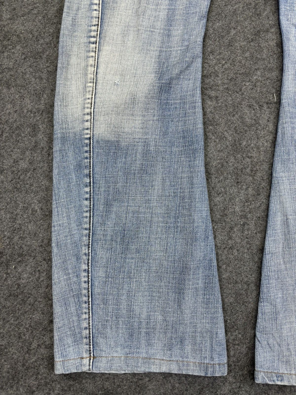 Japanese Brand 💥Curve Flare💥Rattle Trap Zipper Light Wash Curve Jeans F984 Size US 30 / EU 46 - 6 Thumbnail